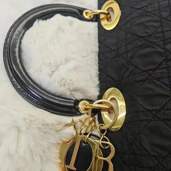 Dior Black Cannage Nylon Large 2-Way Satchel - Picture 8 of 16